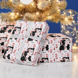 Baseboll för jul med Jultomten Presentpapper