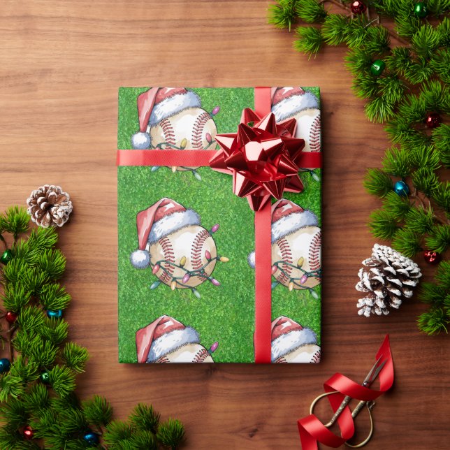 Baseboll för jul  presentpapper (Julgåva)