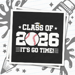 Baseboll för klass 2026 Examen Det är dags Pappersservett