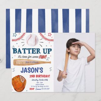 Baseboll Foto Inbjudan