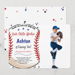 Baseboll fotofest Invitation Inbjudningar