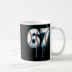 Baseboll Glass Is Drip 67 Sex Sju Meme Nummer 6 Kaffemugg