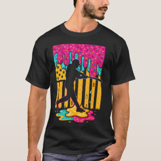 Baseboll Glass Strömmande Glass Pojkar Flickor Ame T Shirt