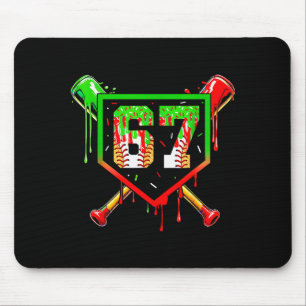Baseboll Glassis Drip Nummer 67 Spelare 6 7 Chris Musmatta