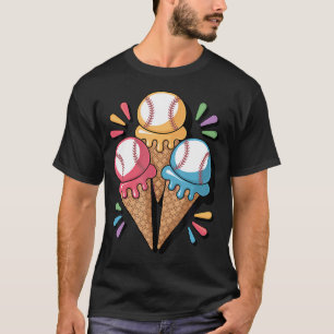 Baseboll Glasskotte Trippel Skopor Rinnande Bas T Shirt