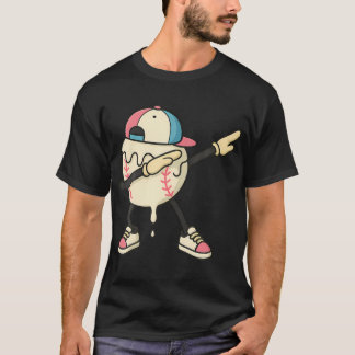 Baseboll Glasskrem Dropp Dabbing Baseboll T Shirt