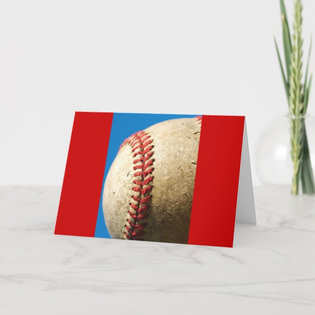 Baseboll gratulationskort kort (Framsida)