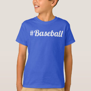 Baseboll Hashtag Ung Fan Måste-Ha T Shirt