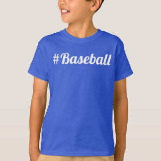Baseboll Hashtag Ung Fan Måste-Ha T Shirt