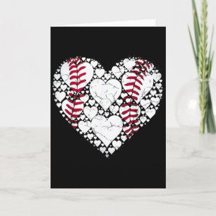 Baseboll Hjärt Kärlek Spel Sport Fan Speldag Kort