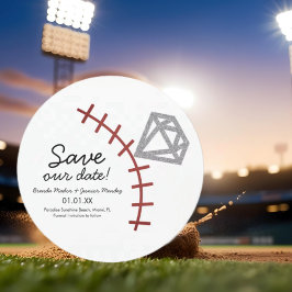 Baseboll Homerun Diamant Ädelsten  Spara Datumet