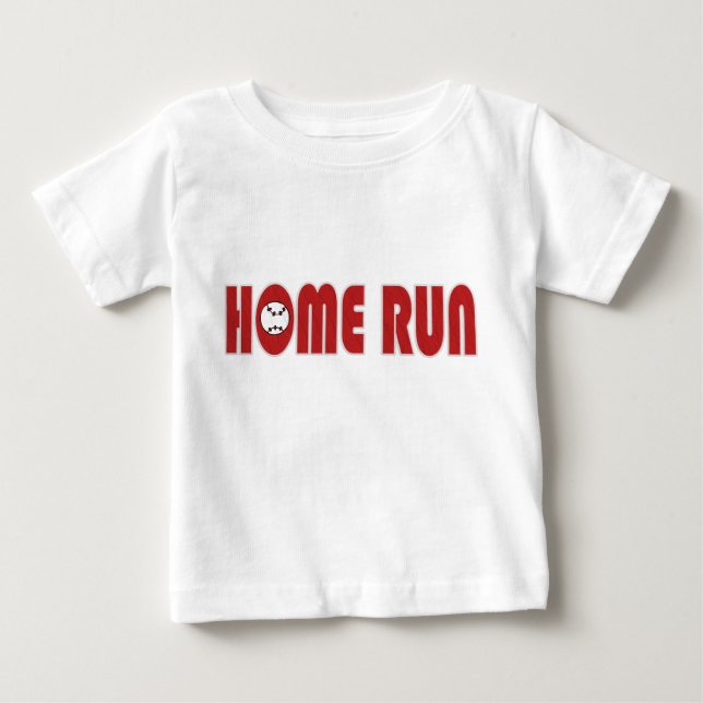 Baseboll Homerun T-Shirt (Spädbarn) (Framsida)