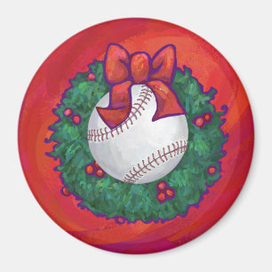 Baseboll i andedräkt magnet