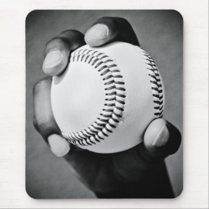baseboll i hand musmatta