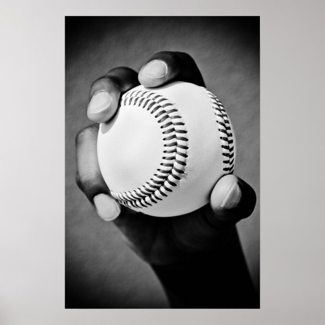 baseboll i hand poster (Framsidan)