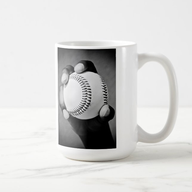 baseboll i handen kaffemugg (Höger)