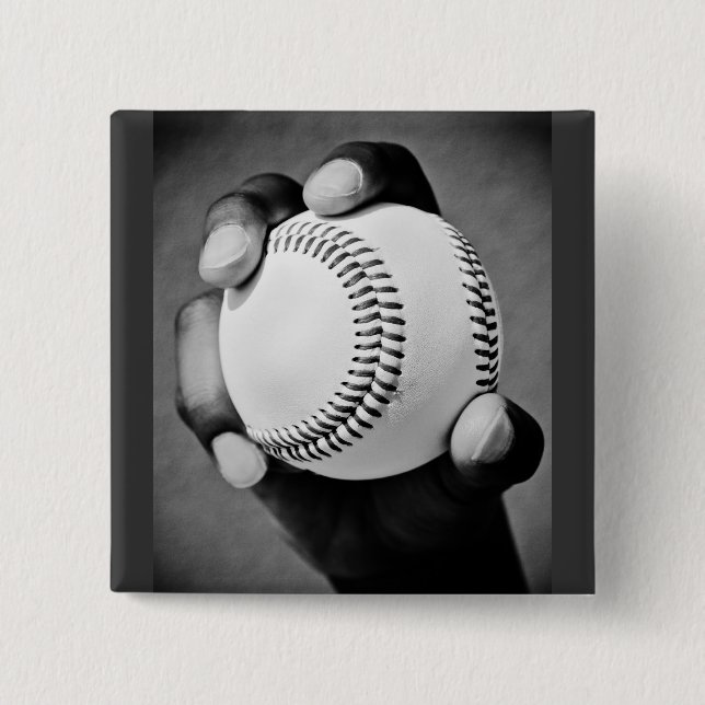 baseboll i handen knapp (Framsida)