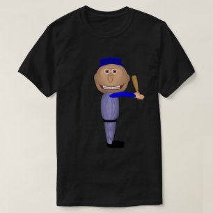 Baseboll Johnny (Blå slagman) T-shirt