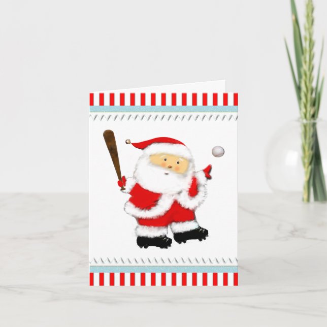 Baseboll jul helgkort (Framsida)