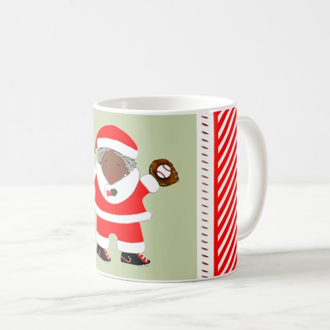Baseboll jul samlarobjekt kaffemugg (Framsida höger)