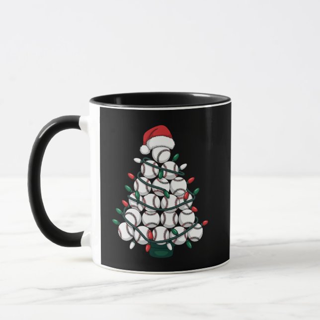 Baseboll julgran Santa sport Mugg (Vänster)