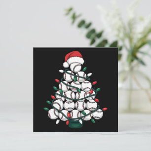 Baseboll Julgran Tomte Sport Julkort