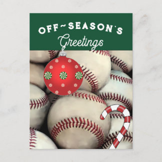 Baseboll Julkort Helg Vykort