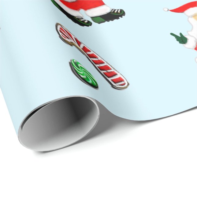 Baseboll julpresent presentpapper (Rullad Hörn)