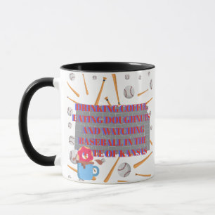 Baseboll, kaffe och munkar i Kansas  Mugg