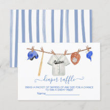 Baseboll Klädstreck Baby Baby Shower Blöjlotteri k