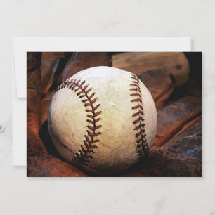 Baseboll Konst Inbjudningar