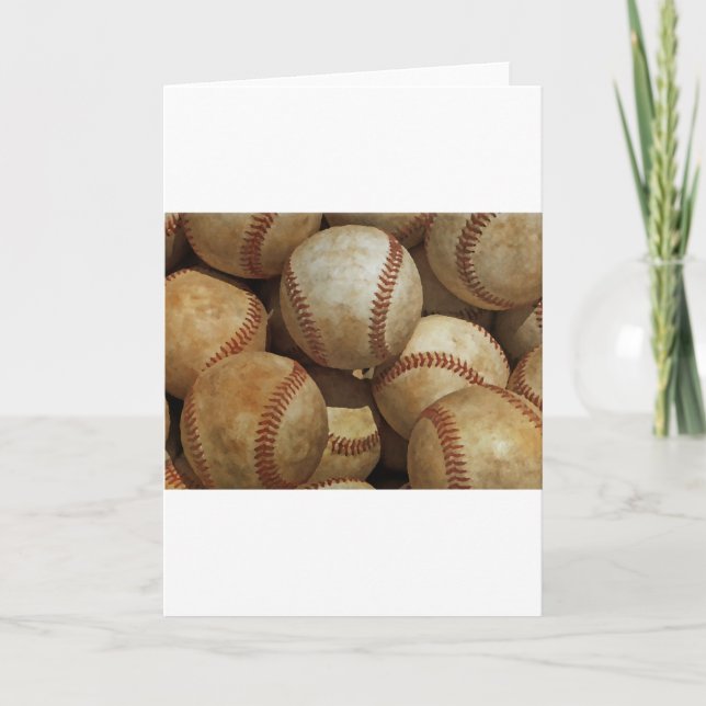 Baseboll konst kort (Framsida)