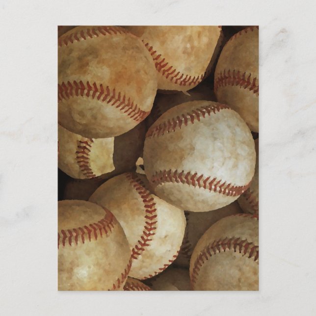 Baseboll konst vykort (Framsida)
