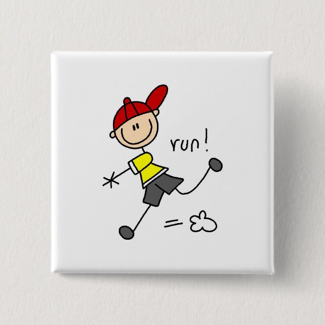 Baseboll Kör T-shirts och presenter Knapp (Framsida)