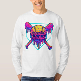 Baseboll Lifestyle Kläder Ungdom Baseboll Drip Ice T Shirt