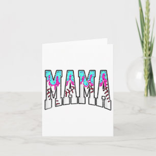 Baseboll Mama Coquette Bow Game Day Baseboll Mamma Kort