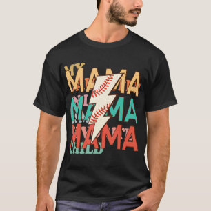 Baseboll Mama Mamma Liv Kostym Glädjande Mor Till T Shirt