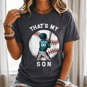 Baseboll Mamma Son Sport Personlig Barn Pojke T Shirt