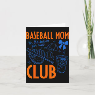 Baseboll mammas klubb tis är säsongen för roliga l kort