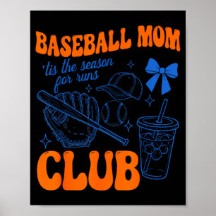 Baseboll mammas klubb tis är säsongen för spring f poster