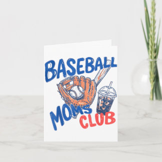 Baseboll mammor klubb iskaffe & handskesport kort