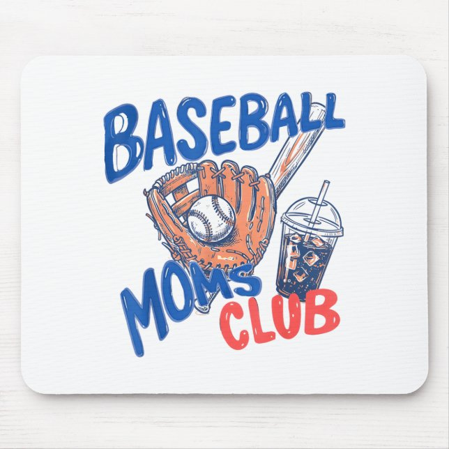 Baseboll mammor klubb iskaffe & handskesport musmatta (Framsidan)