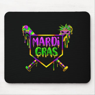 Baseboll Mardi Gras Karneval Fest Mask Glass Musmatta