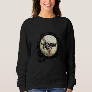 Baseboll Memaw Vintage Baseboll Familj Matchande T Shirt