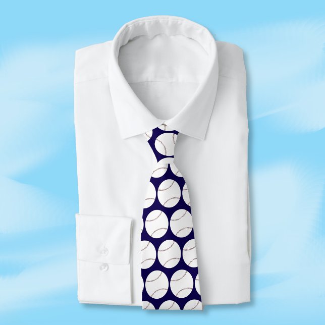 Baseboll Mönster Välj Din Favoritfärg Slips (Baseball pattern tie . Pick your favorite color . )
