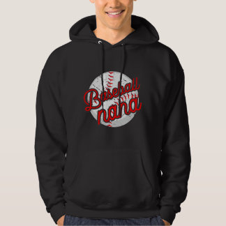 Baseboll Mormor Basebollspelare Mor Hoodie