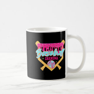 Baseboll mormor droppande glass baseboll säsong kaffemugg