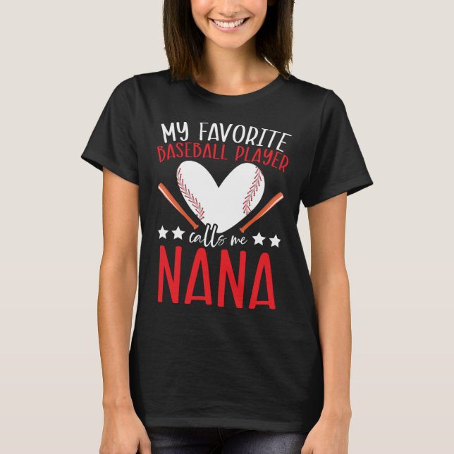 Baseboll Mormor Morfar Farmor Farfar Föräldrar D T Shirt (Framsida)
