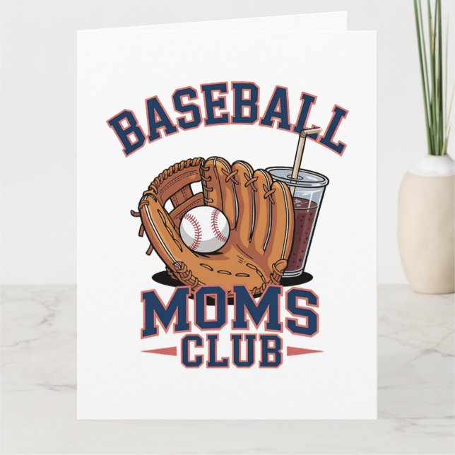 Baseboll Mors Klubb Mors Dag Kort (Framsida)