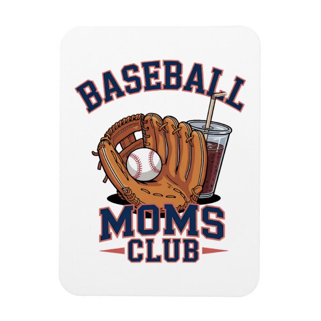 Baseboll Mors Klubb Mors Dag Magnet (Vertikal)